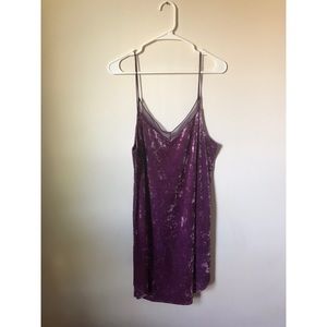 Free People Simply Velvet Slip in Rose Blue